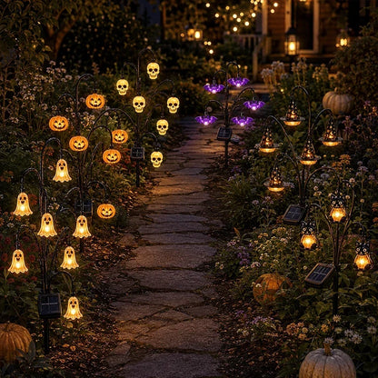 Outdoor Solar Tree Stump Light for Garden Display