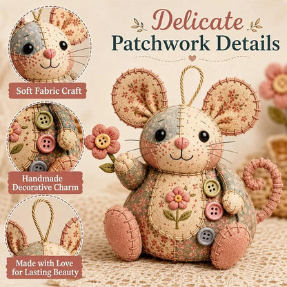 Hands-On Handcrafted Vintage Mouse Plush Sewing Kit for Creative Play