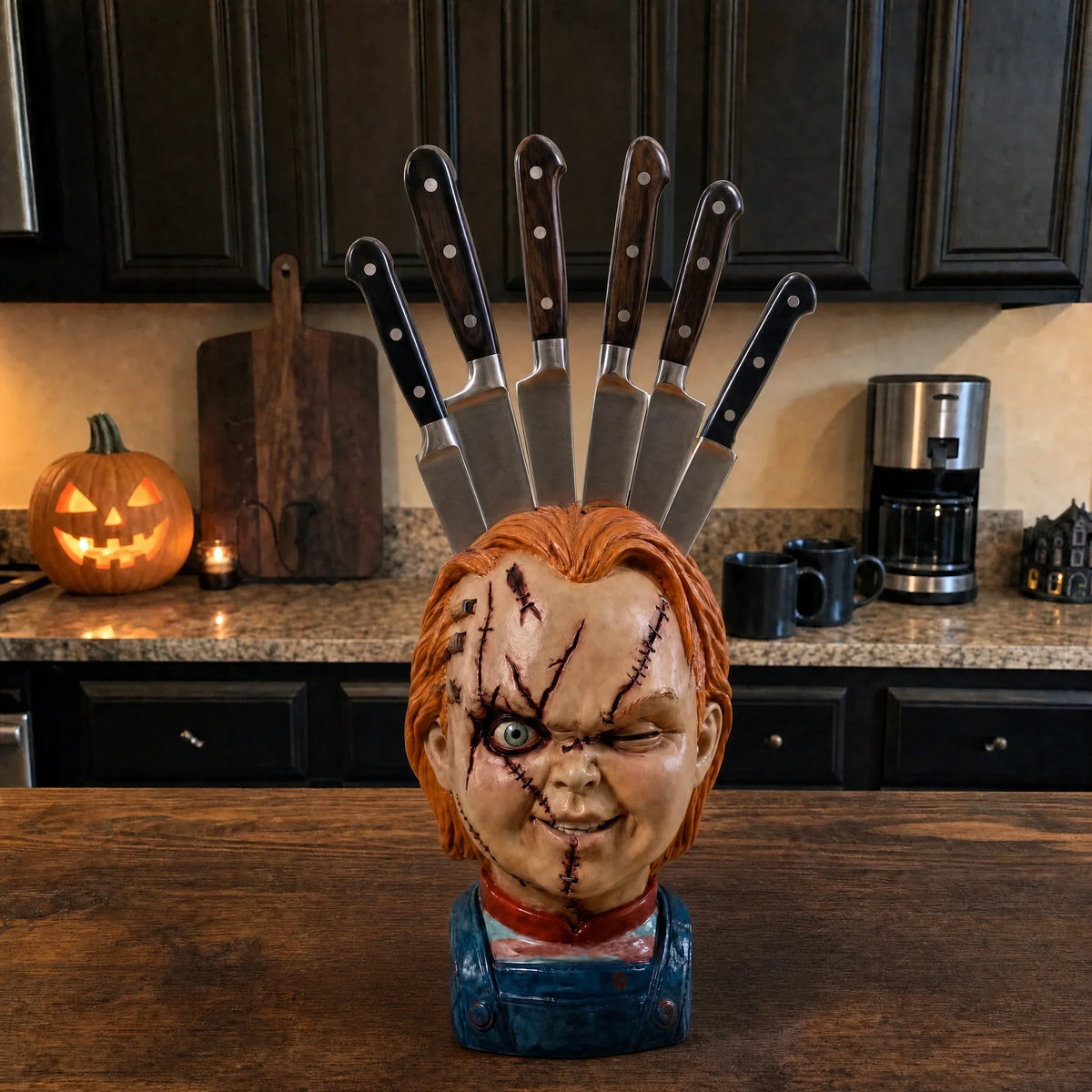Purpose-Built Horror Knife Block for Everyday Use