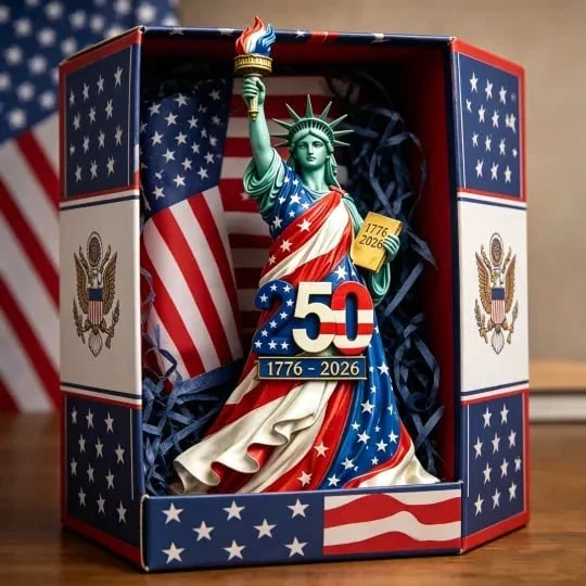 Purpose-Built USA 250th – Liberty Figurine for Everyday Use – Handmade