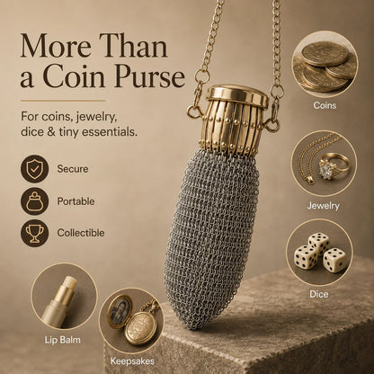 Purpose-Built Handmade 1920's English Coin Purse for Everyday Use