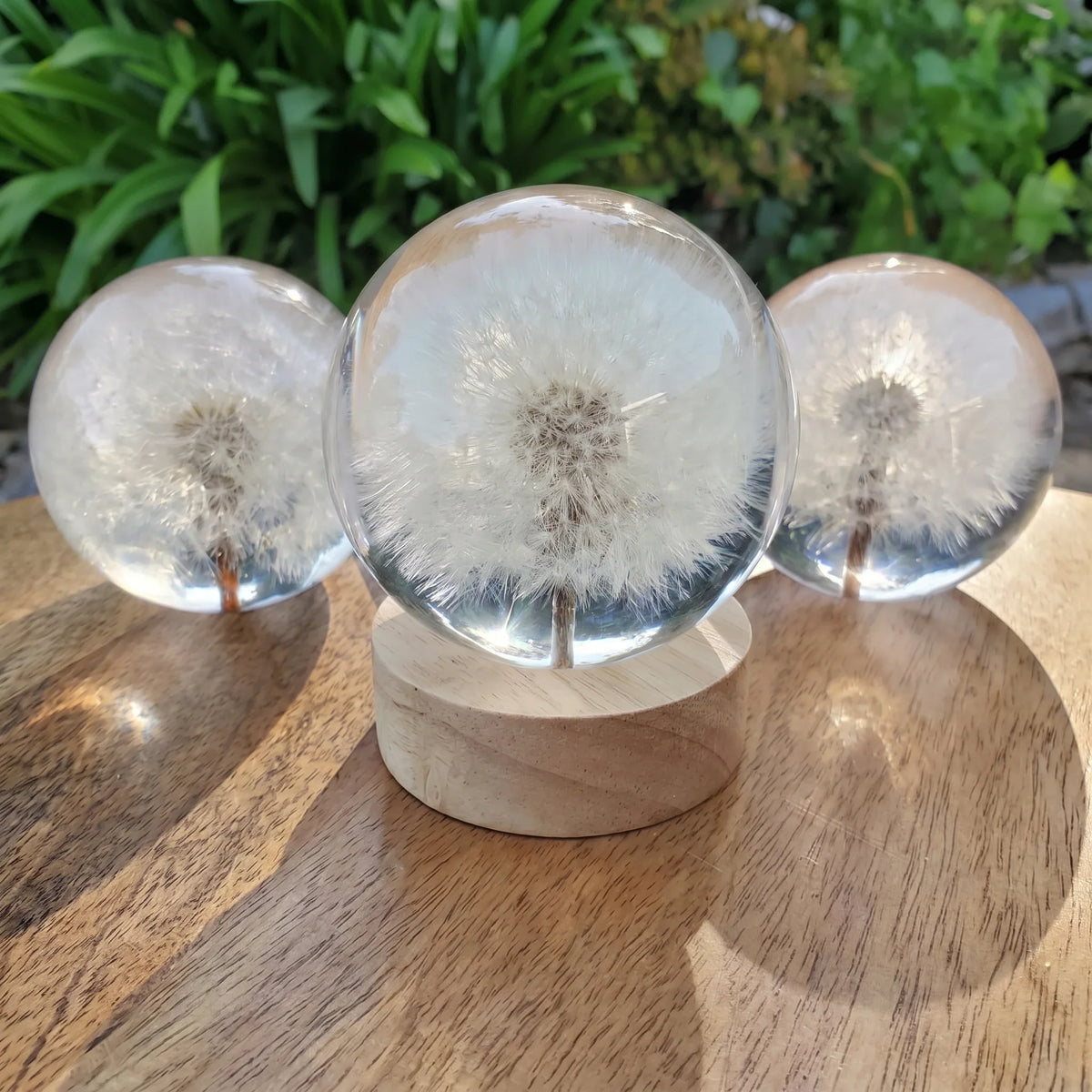 Hand-Poured Flower Resin Lamp with Warm Floral Night Light