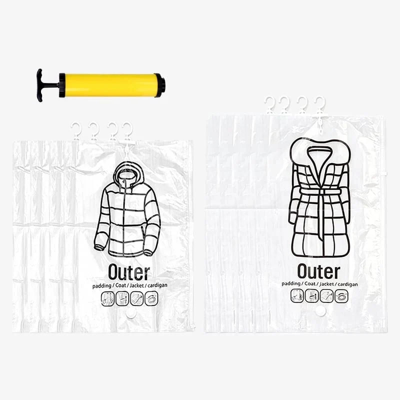 Space-Saving Hanging Vacuum Storage – Folding Needed for Tidy Storage