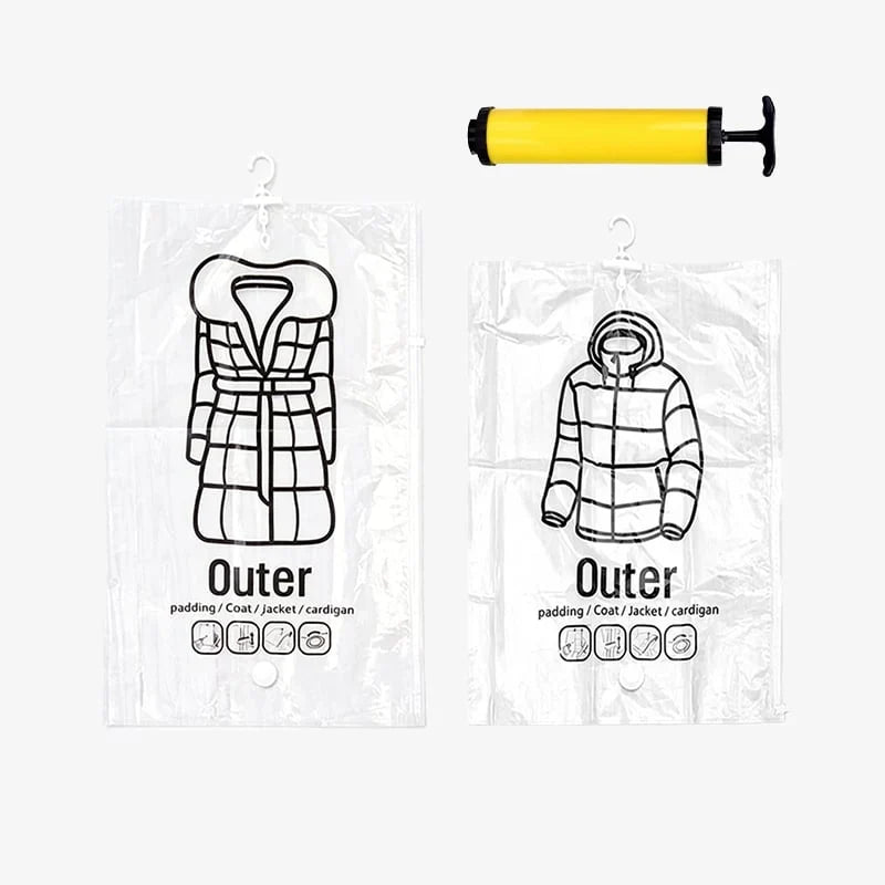Space-Saving Hanging Vacuum Storage – Folding Needed for Tidy Storage