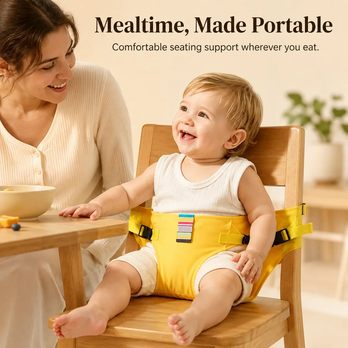 Purpose-Built Harness Seat for High Chair Baby Feeding Safety Seat