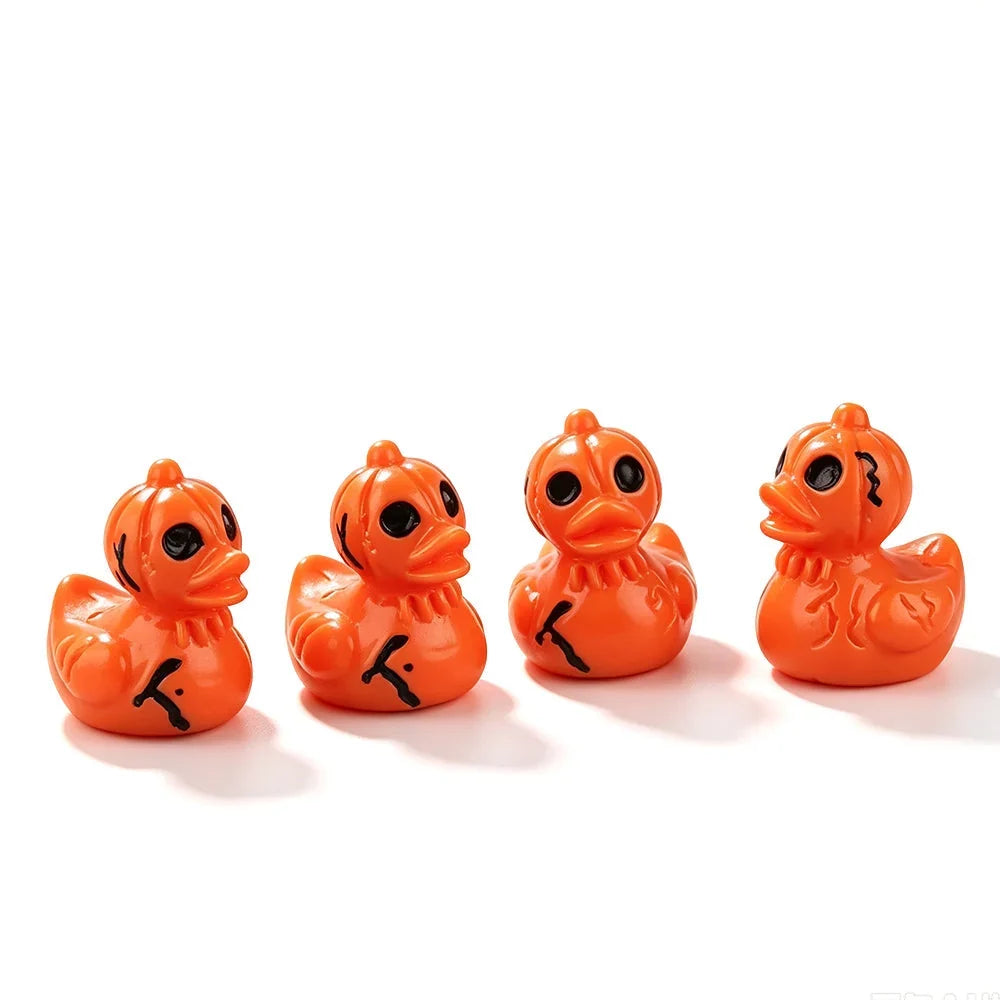 Mini Resin Halloween Ducks in Devil, Ghost and Skeleton Designs