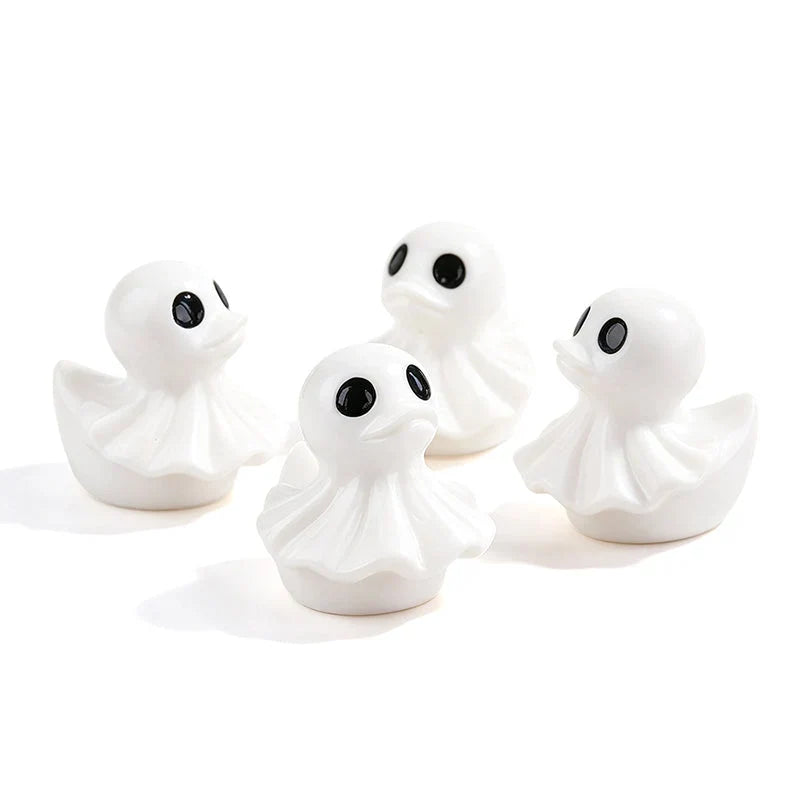 Mini Resin Halloween Ducks in Devil, Ghost and Skeleton Designs