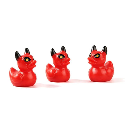 Mini Resin Halloween Ducks in Devil, Ghost and Skeleton Designs