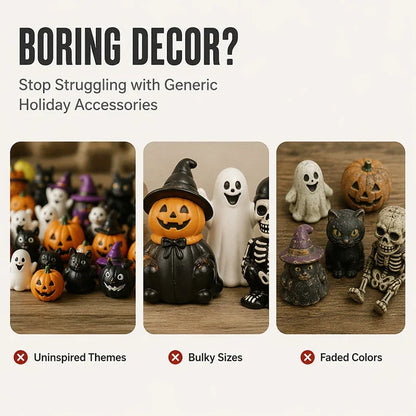 Mini Resin Halloween Ducks in Devil, Ghost and Skeleton Designs