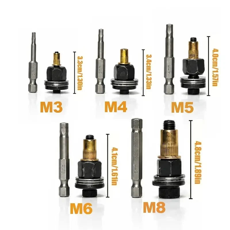Hands-On Complete 72-in-1 Rivet Nut Kit – 5 Sizes for All Daily