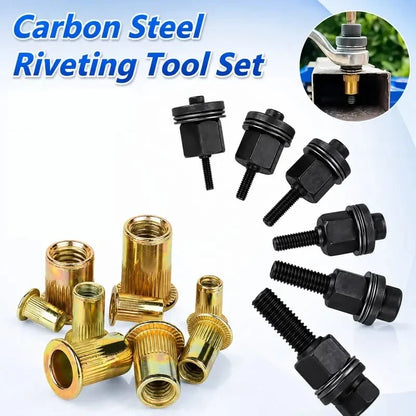 Hands-On Complete 72-in-1 Rivet Nut Kit – 5 Sizes for All Daily