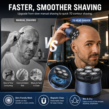 Purpose-Built Head Shavers for Bald Men, IPX7 Waterproof Wet/Dry Head