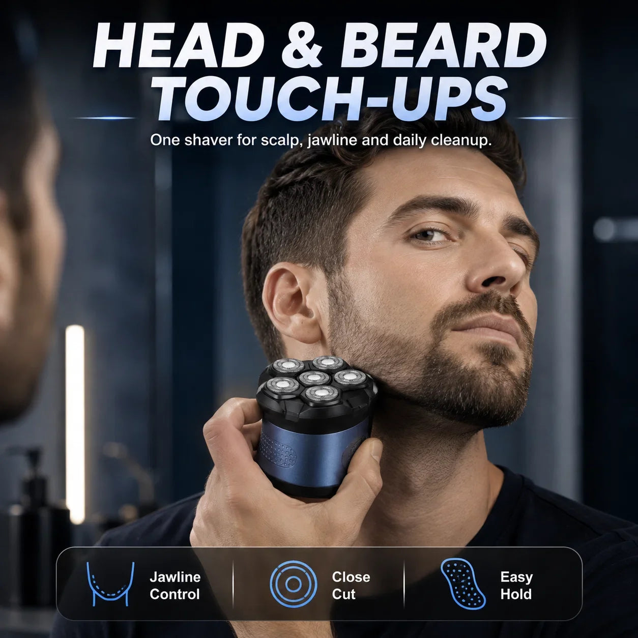 Purpose-Built Head Shavers for Bald Men, IPX7 Waterproof Wet/Dry Head