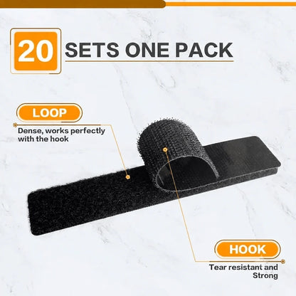 Space-Saving Heavy Duty Hook and Loop Strips with – Heavy Duty