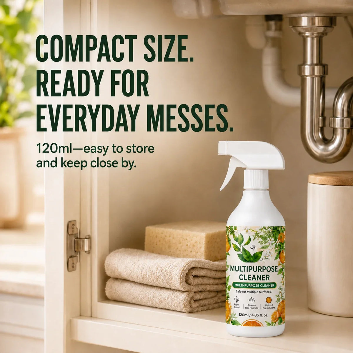 Heavy-Duty Kitchen Degreaser Spray for Greasy Surfaces