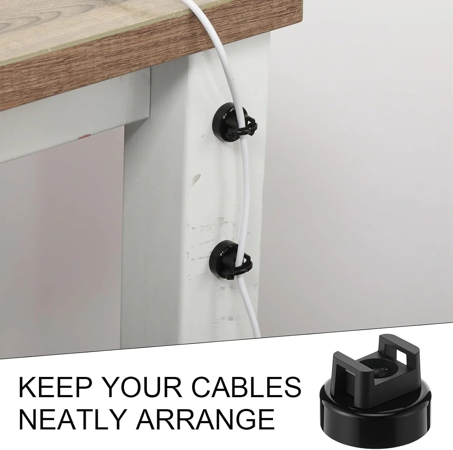Purpose-Built 12 Pack Heavy Duty Magnetic Zip Tie Mounts for Cable