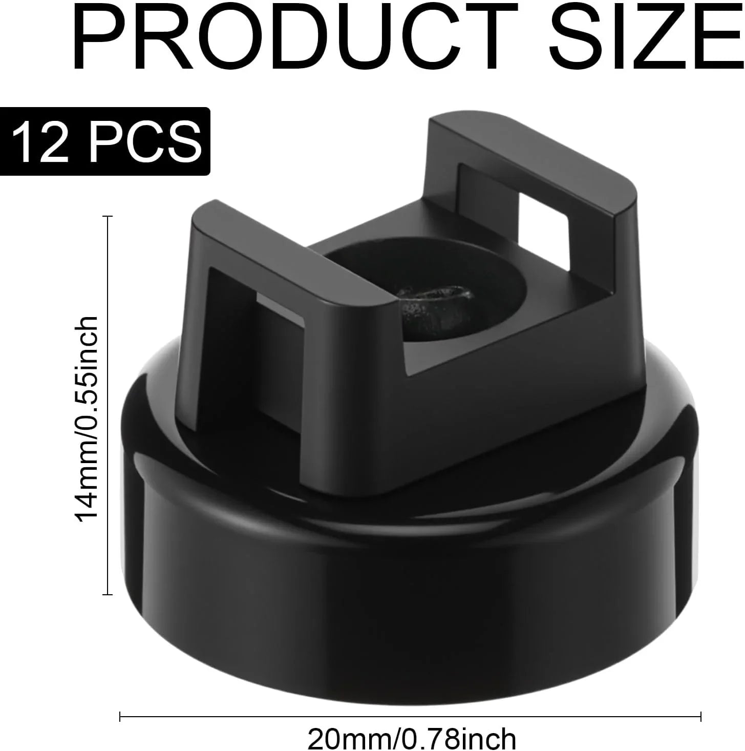 Purpose-Built 12 Pack Heavy Duty Magnetic Zip Tie Mounts for Cable