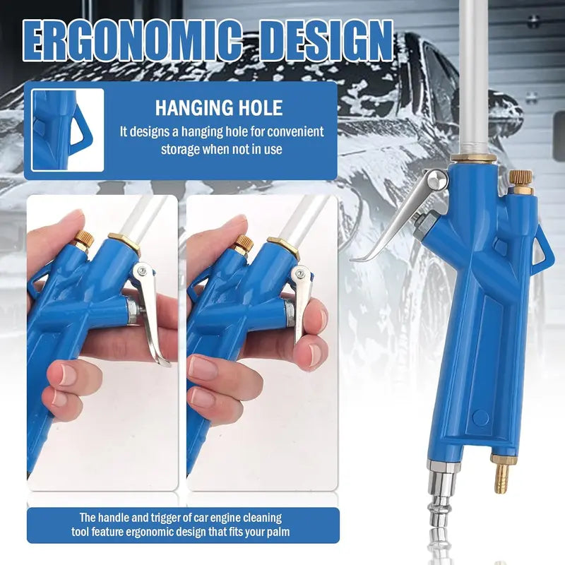Easy-Care Heavy-Duty Pneumatic Air Blow Gun – High-Pressure Metal