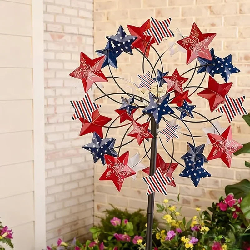 Outdoor-Ready Solar-Powered Wind Spinner for Garden for Garden Display