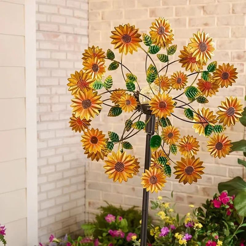 Outdoor-Ready Solar-Powered Wind Spinner for Garden for Garden Display