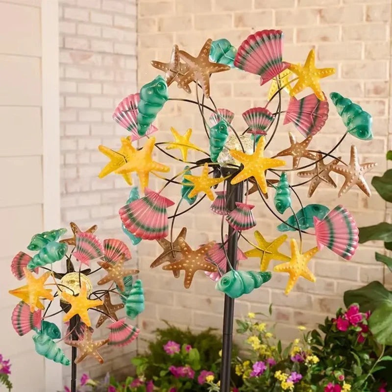Outdoor-Ready Solar-Powered Wind Spinner for Garden for Garden Display