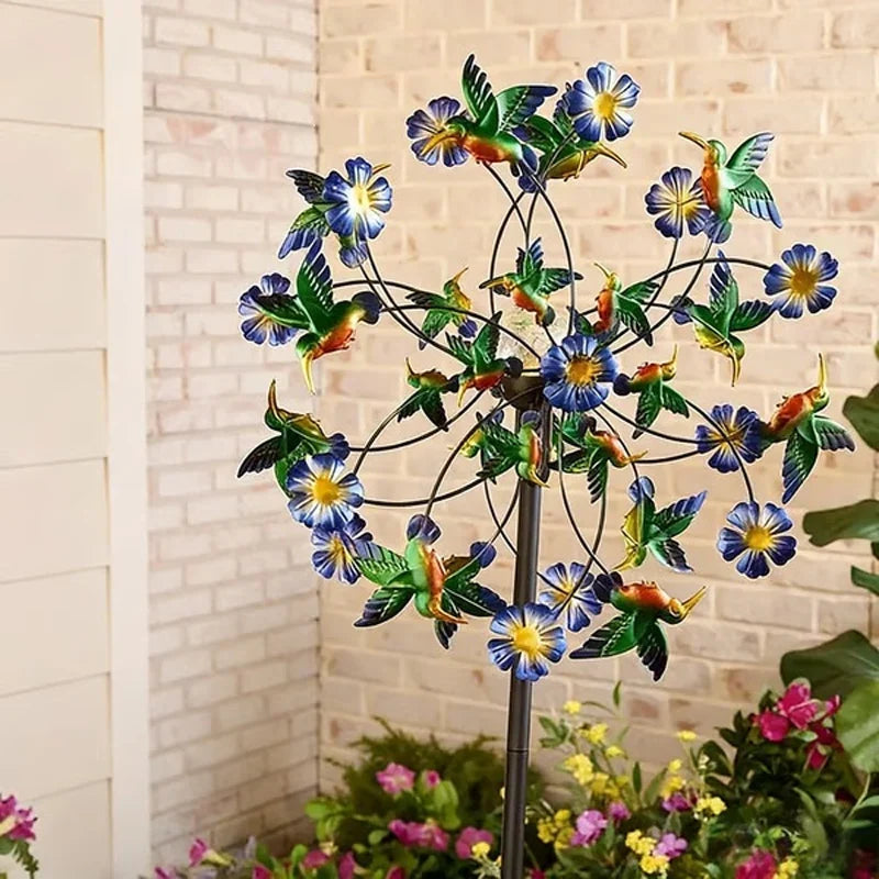 Outdoor-Ready Solar-Powered Wind Spinner for Garden for Garden Display