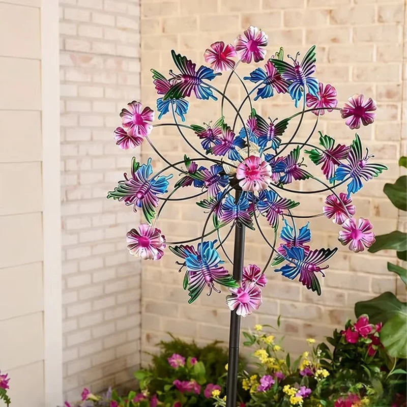 Outdoor-Ready Solar-Powered Wind Spinner for Garden for Garden Display