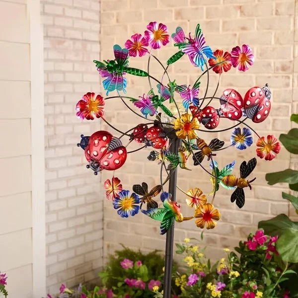 Outdoor-Ready Solar-Powered Wind Spinner for Garden for Garden Display