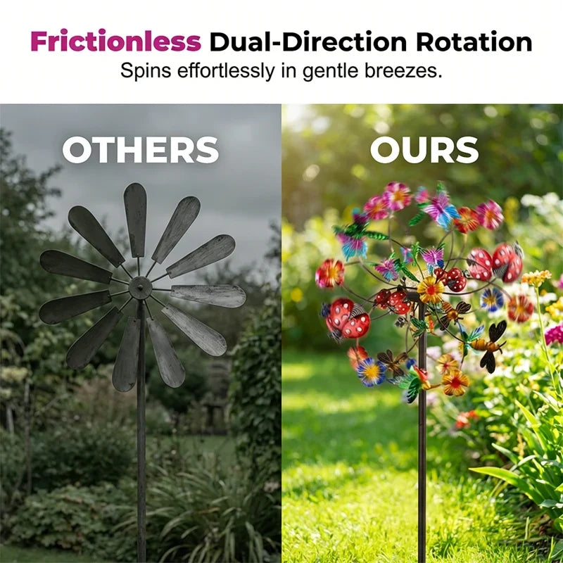 Outdoor-Ready Solar-Powered Wind Spinner for Garden for Garden Display