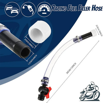 High-Flow Trigger Fuel Hose with Controlled Spill-Resistant Fill