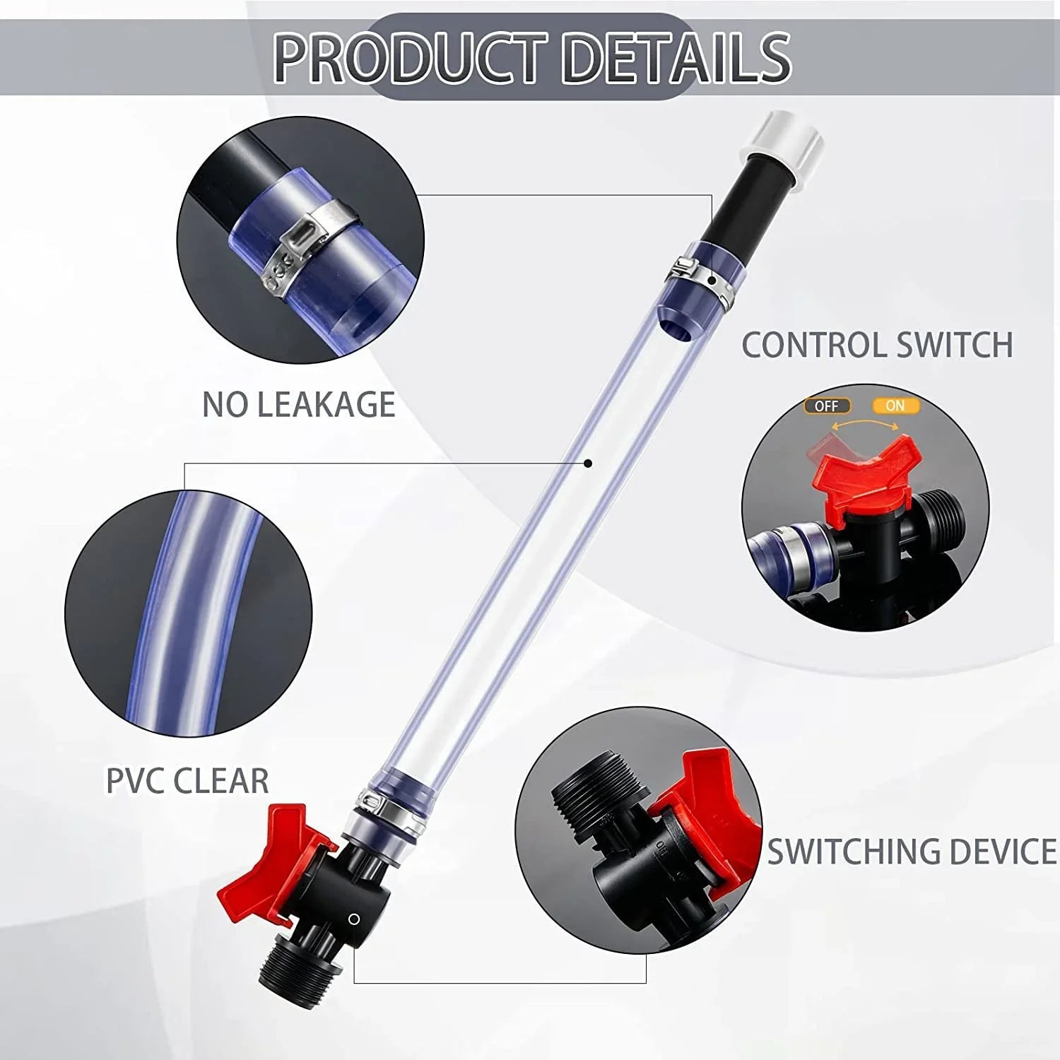 High-Flow Trigger Fuel Hose with Controlled Spill-Resistant Fill