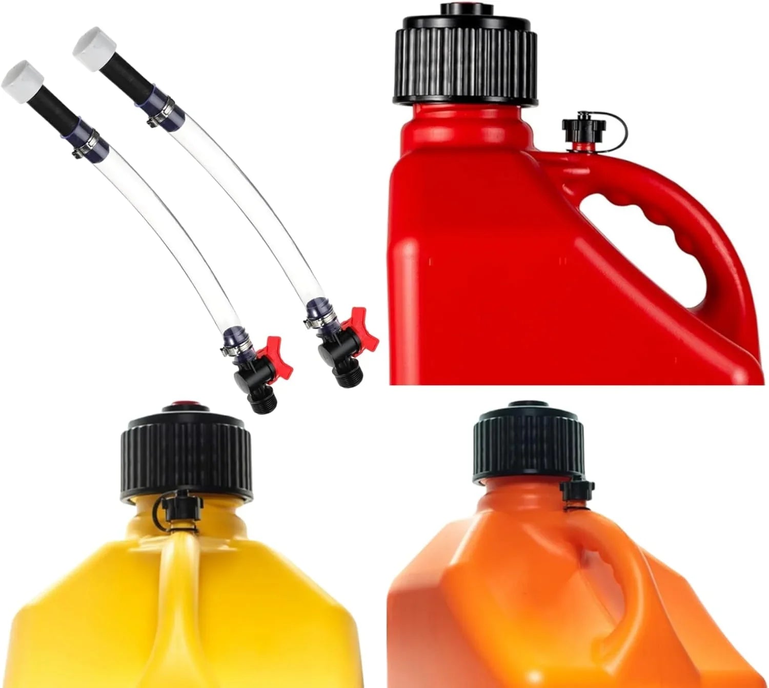 High-Flow Trigger Fuel Hose with Controlled Spill-Resistant Fill