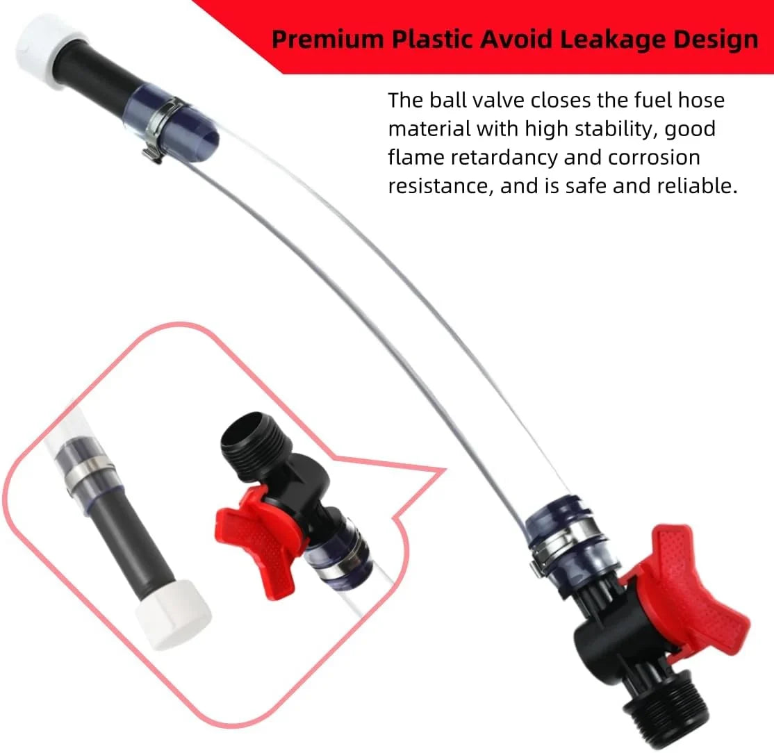 High-Flow Trigger Fuel Hose with Controlled Spill-Resistant Fill