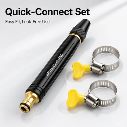 Dual-Spray High-Pressure Garden Hose Wand for Outdoor Cleaning