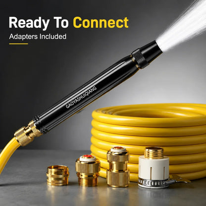 Dual-Spray High-Pressure Garden Hose Wand for Outdoor Cleaning