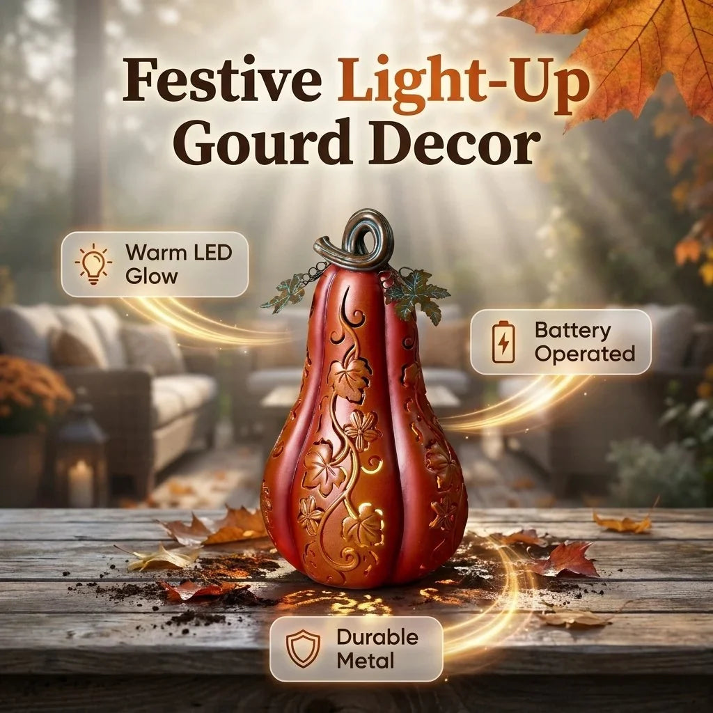 Decorative Light-Up Gourd Decoration for Focused Lighting