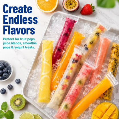 Space-Saving Pour, ze & Enjoy – Homemade Ice Pops Made – Homemade Ice