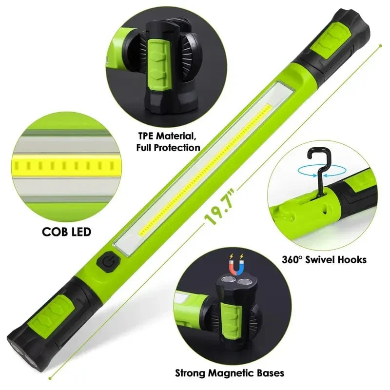 3000-Lumen Rechargeable Magnetic Work Light for Jobsite Tasks