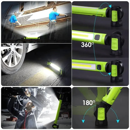 3000-Lumen Rechargeable Magnetic Work Light for Jobsite Tasks
