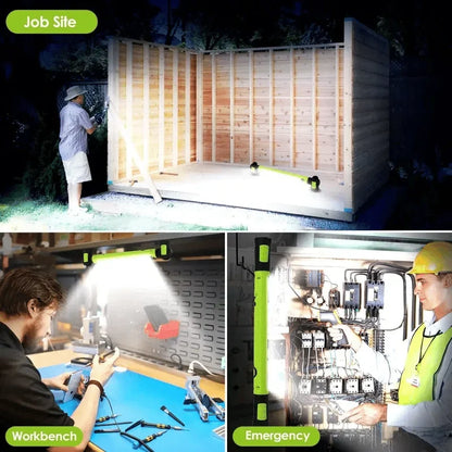 3000-Lumen Rechargeable Magnetic Work Light for Jobsite Tasks