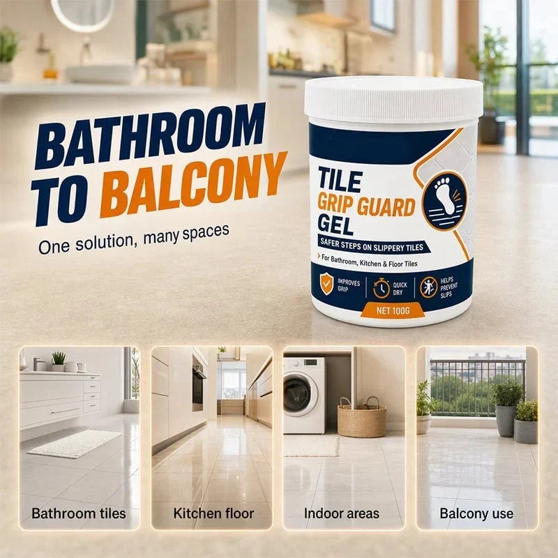 Anti-Slip Grip Gel Adhesive for Smooth Tile Surfaces