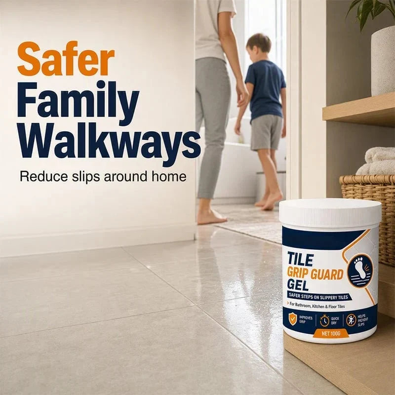 Anti-Slip Grip Gel Adhesive for Smooth Tile Surfaces