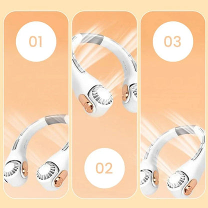 Purpose-Built Neck Air Conditioner Fan – Ultra‐quiet, 360° rotating