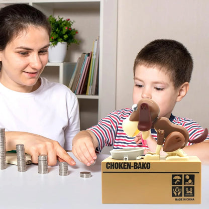 Pet-Friendly Hungry Dog Coin Bank for Daily Pet Care