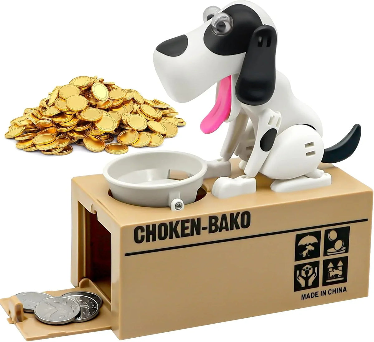 Pet-Friendly Hungry Dog Coin Bank for Daily Pet Care