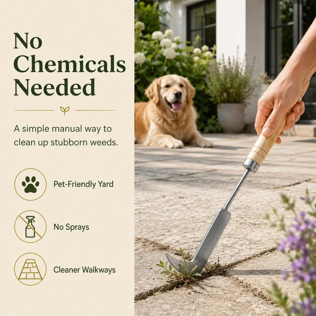 Purpose-Built Patio Crack Weeder for Everyday Use
