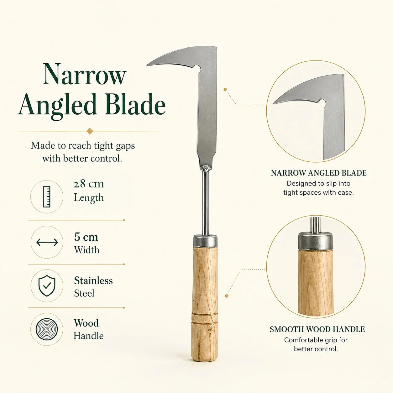 Purpose-Built Patio Crack Weeder for Everyday Use