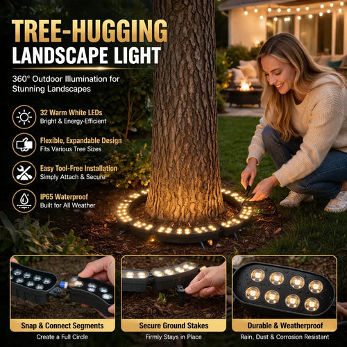 Decorative LED Ring Tree Light(Single piece) – Outdoor Waterproof
