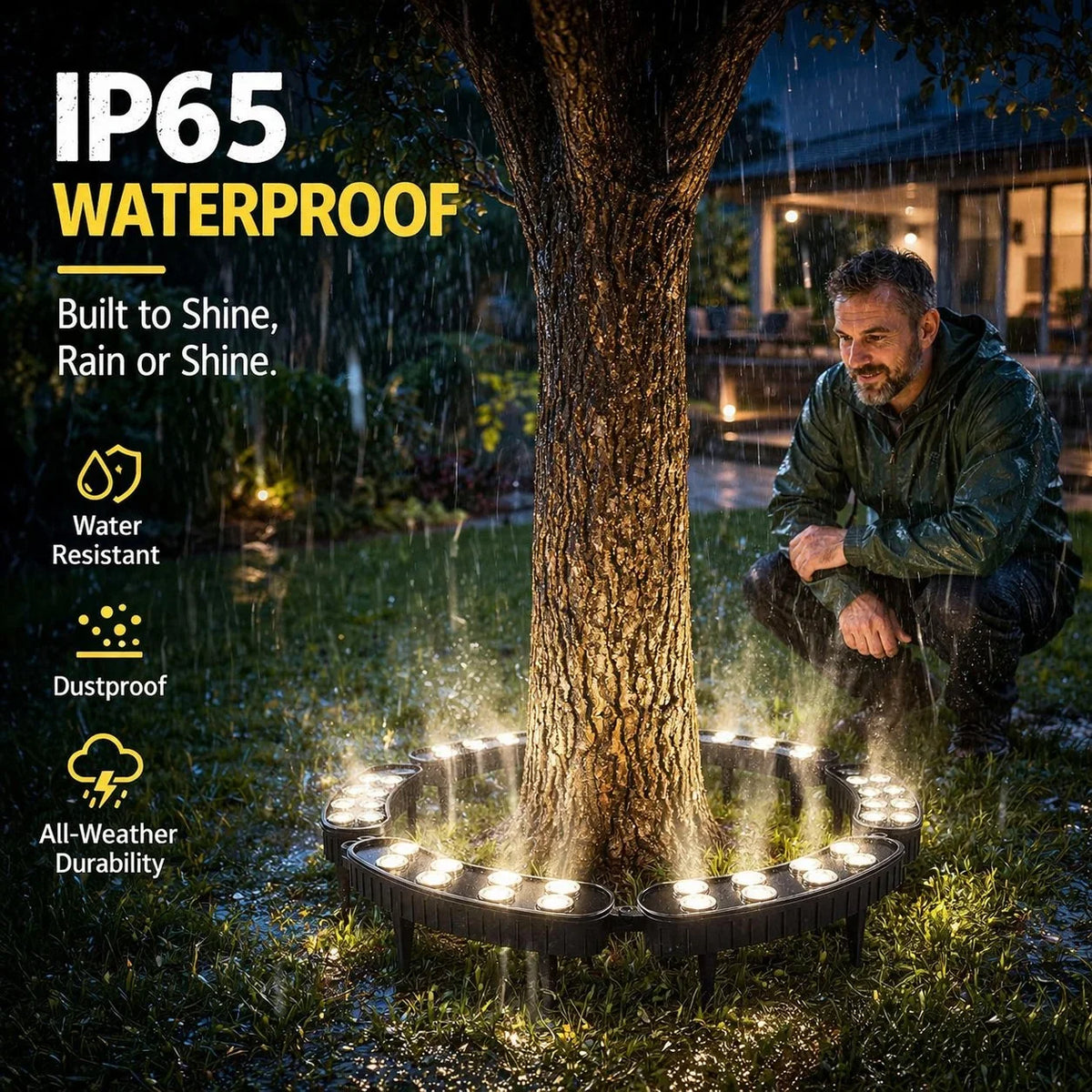 Decorative LED Ring Tree Light(Single piece) – Outdoor Waterproof