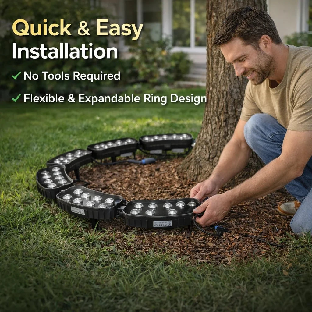 Decorative LED Ring Tree Light(Single piece) – Outdoor Waterproof
